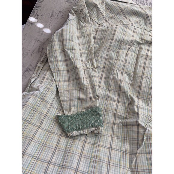 ROUGH STOCK Mens Shirt Size XL Snap Pearl  Buttons Long Sleeve ‎ Western Cowboy - Picture 8 of 14